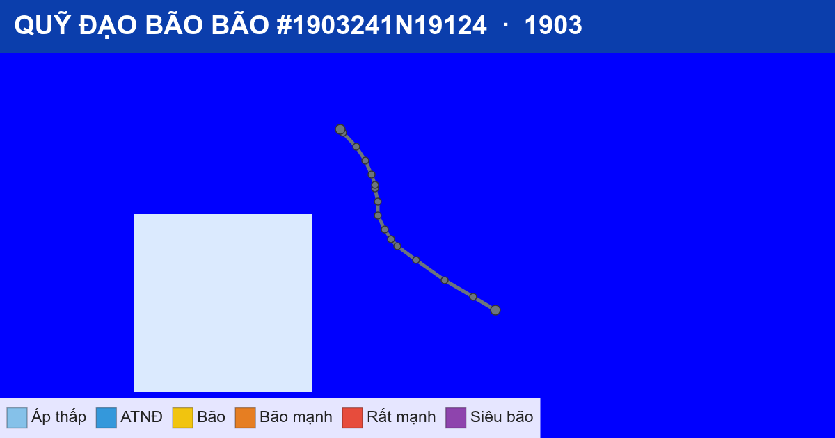 Quỹ đạo di chuyển của BÃO #1903241N19124 (1903)