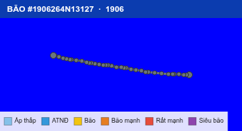 Quỹ đạo di chuyển của BÃO #1906264N13127 (1906)