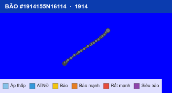 Quỹ đạo di chuyển của BÃO #1914155N16114 (1914)