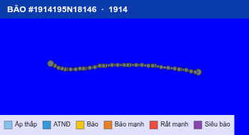 Quỹ đạo di chuyển của BÃO #1914195N18146 (1914)