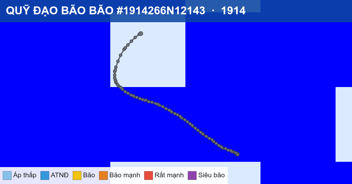 Quỹ đạo di chuyển của BÃO #1914266N12143 (1914)