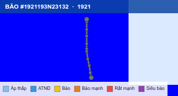 Quỹ đạo di chuyển của BÃO #1921193N23132 (1921)