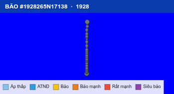 Quỹ đạo di chuyển của BÃO #1928265N17138 (1928)
