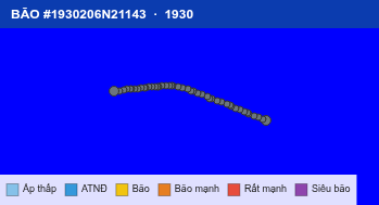 Quỹ đạo di chuyển của BÃO #1930206N21143 (1930)