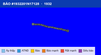 Quỹ đạo di chuyển của BÃO #1932201N17128 (1932)