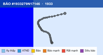 Quỹ đạo di chuyển của BÃO #1933279N17146 (1933)