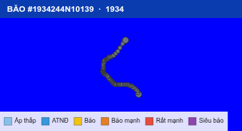 Quỹ đạo di chuyển của BÃO #1934244N10139 (1934)