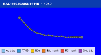 Quỹ đạo di chuyển của BÃO #1940286N16115 (1940)