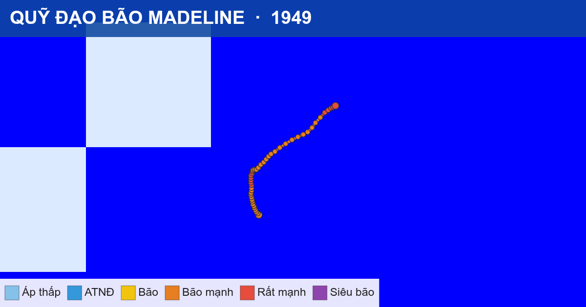 Quỹ đạo di chuyển của MADELINE (1949)