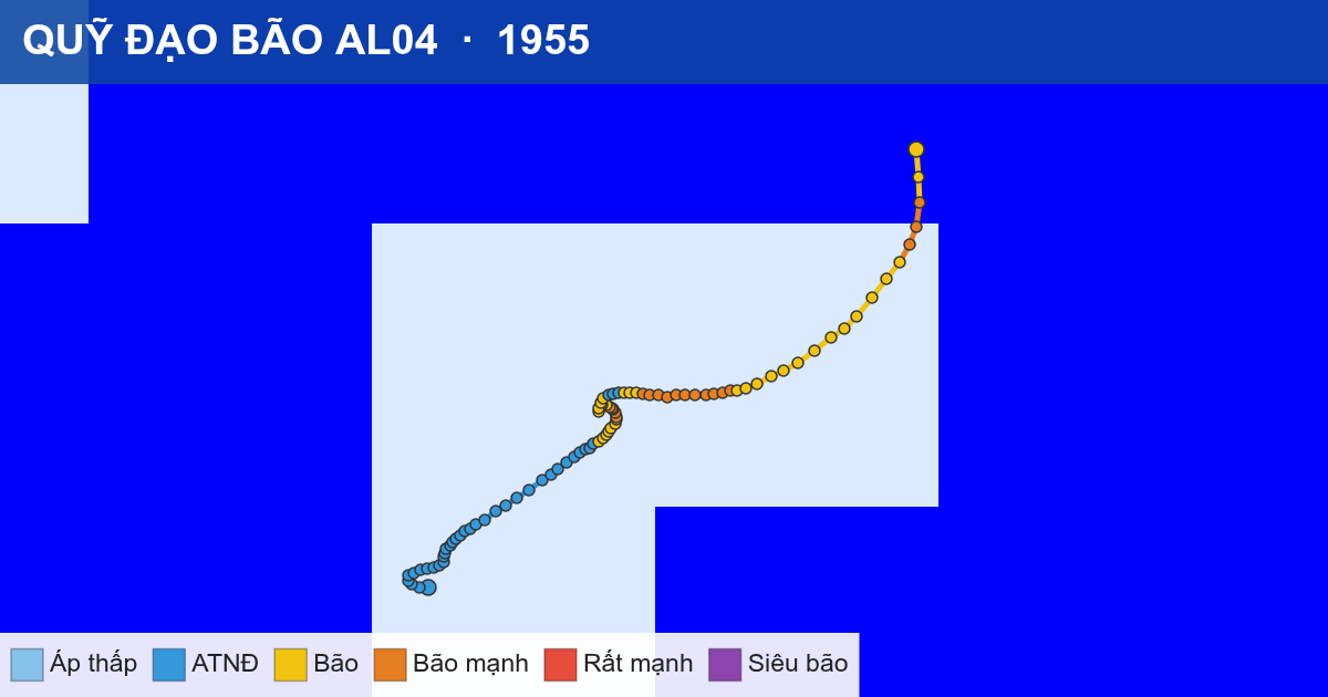 Quỹ đạo di chuyển của AL04 (1955)
