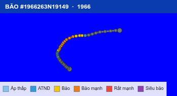 Quỹ đạo di chuyển của BÃO #1966263N19149 (1966)