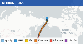 Quỹ đạo di chuyển của MERBOK (2022)