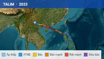 Quỹ đạo di chuyển của TALIM (2023)