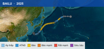 Quỹ đạo di chuyển của BAILU (2025)