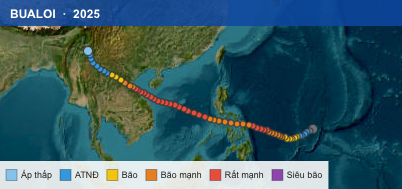 Quỹ đạo di chuyển của BUALOI (2025)